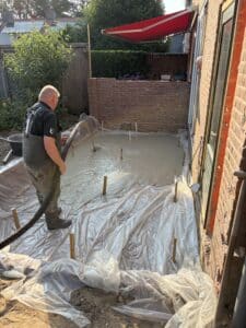 Schuimbeton storten